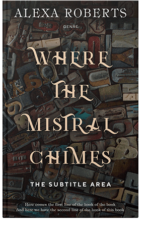 Pre Made Book Cover Cocoa Brown