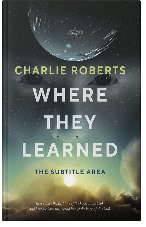 Front view of Premade Science Fiction Book Cover - Outer Space