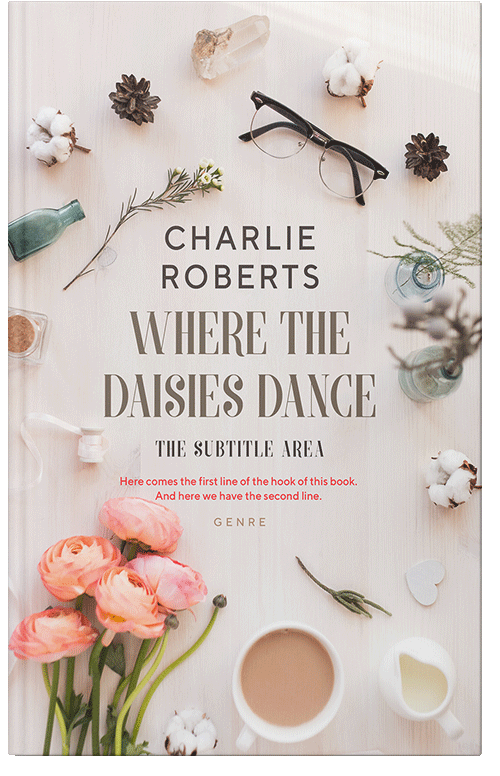 Front view of Premade Romance Book Cover - Pearl Bush