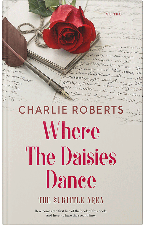 Front view of Premade Romance Book Cover - Pearl Bush