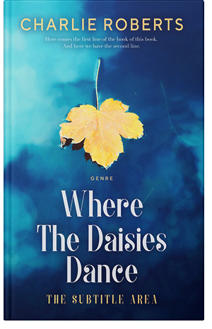 Premade Book Cover Regal Blue