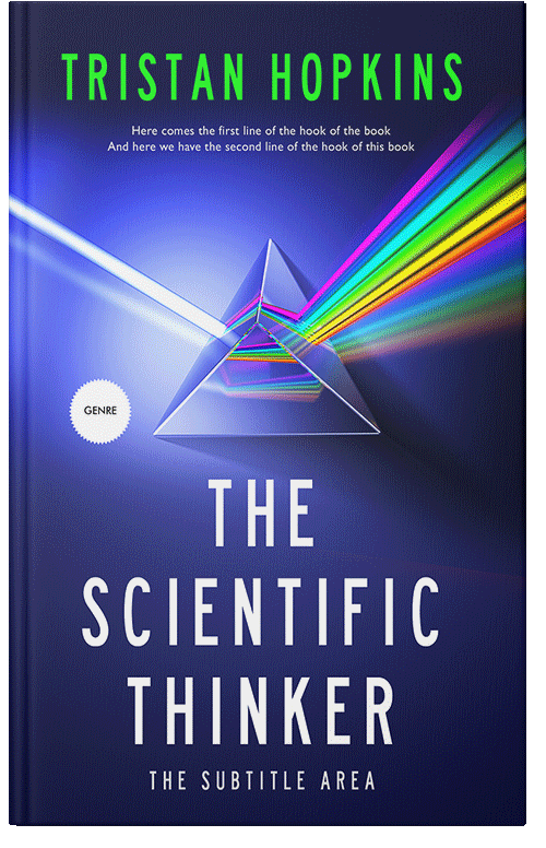 Front view of Premade Science & Nature Book Cover - Bunting