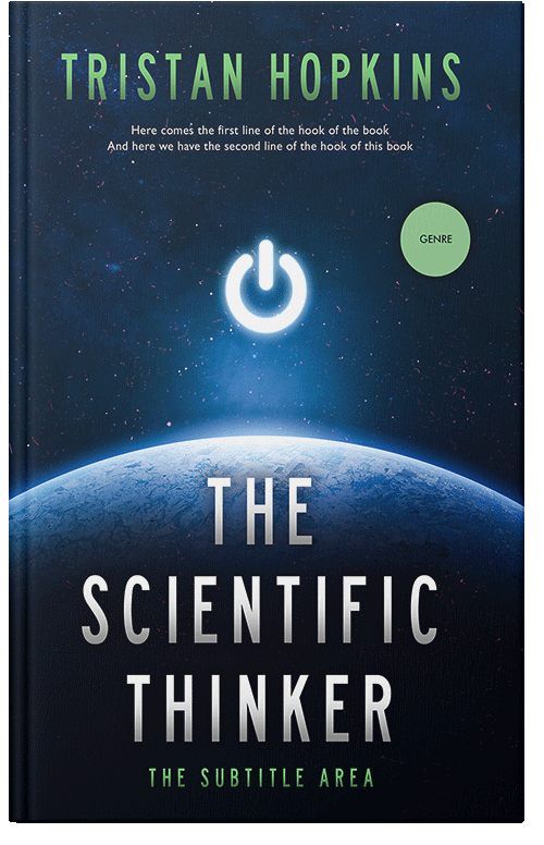 Front view of Premade Science & Nature Book Cover - Black Pearl