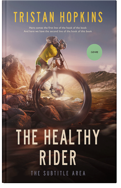 Front view of Premade Sports & Fitness Book Cover - Cocoa Brown