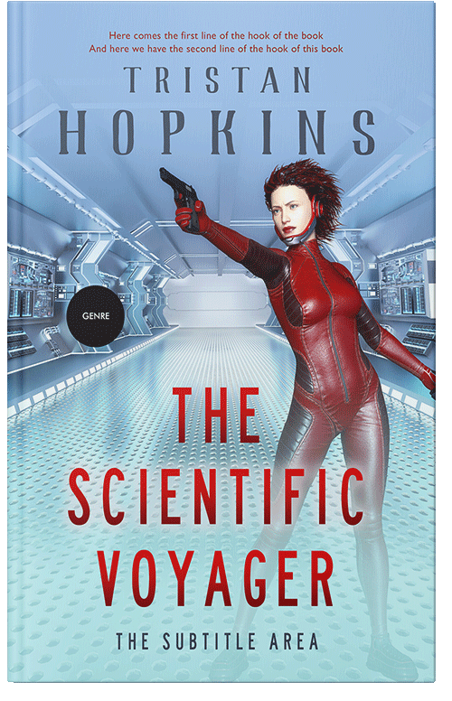 Front view of Premade Science Fiction Book Cover - Aqua Island