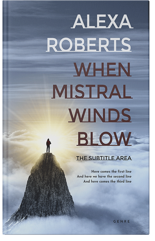 Front view of Premade Self-Improvement & Self-Help Book Cover - Cadet Blue