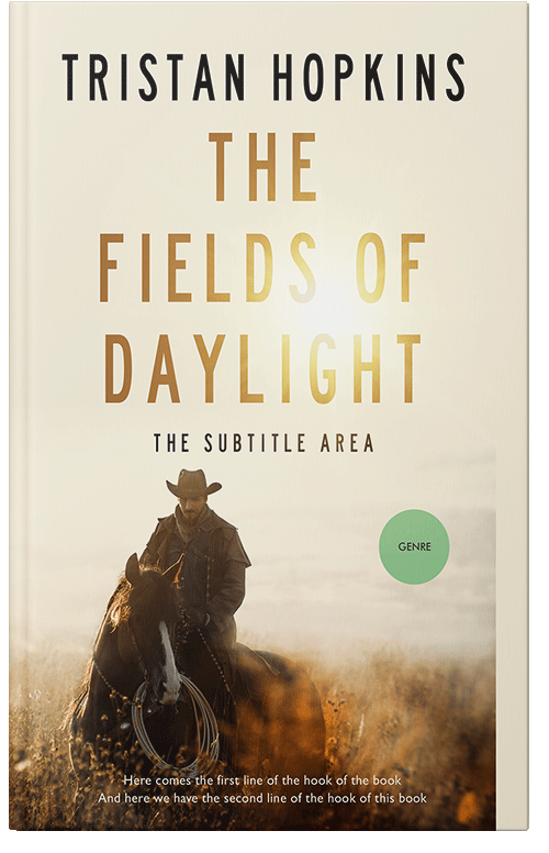 Front view of Premade Mystery & Thriller & Suspense Book Cover - Quarter Spanish White