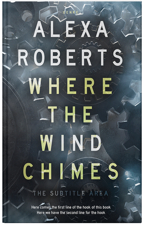 Front view of Premade Mystery & Thriller & Suspense Book Cover - Outer Space