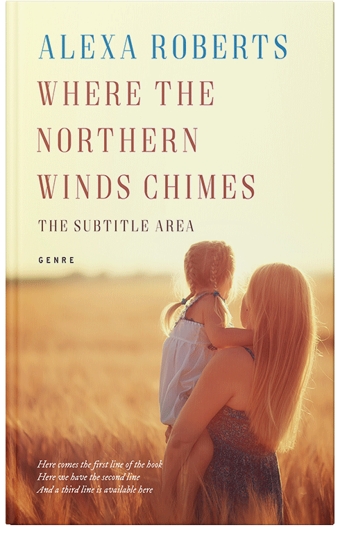 Front view of Premade Family & Parenting Book Cover - Citrine White