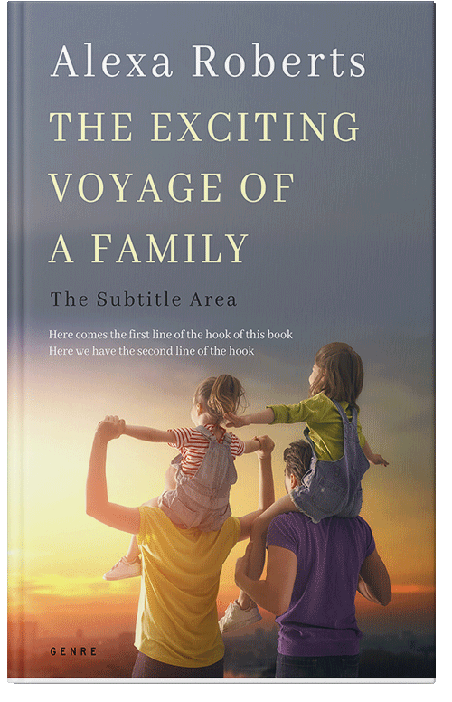 Front view of Premade Family & Parenting Book Cover - Dolphin