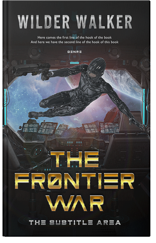 Front view of Premade Science Fiction Book Cover - Cod Gray