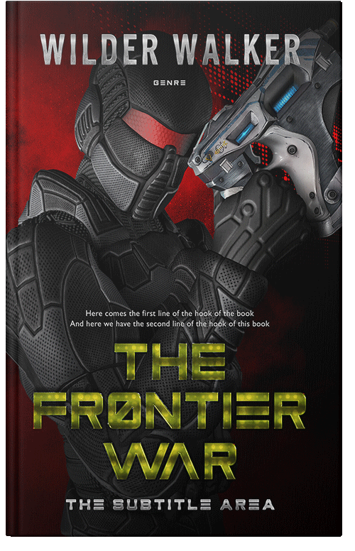 Front view of Premade Science Fiction Book Cover - Cocoa Brown