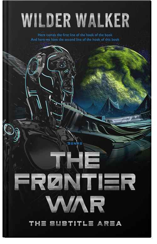 Front view of Premade Science Fiction Book Cover - Green Spring