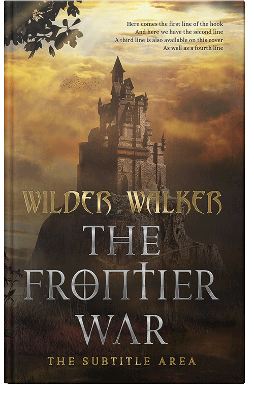Front view of Premade Fantasy Book Cover - Laser