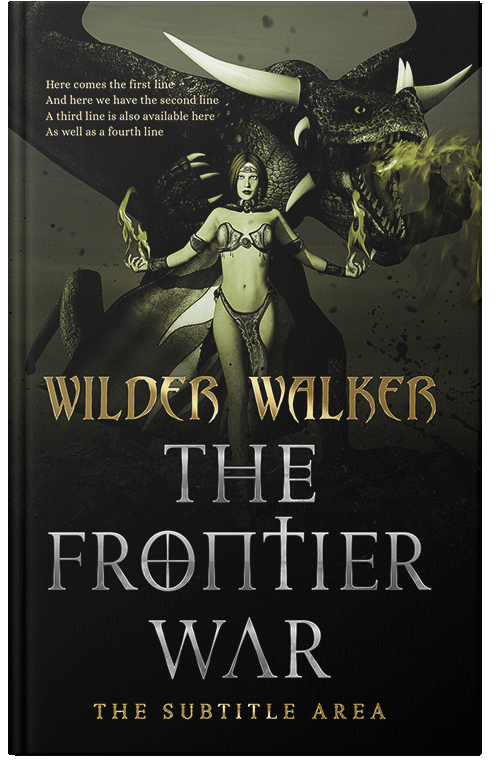 Front view of Premade Fantasy Book Cover - Rangoon Green