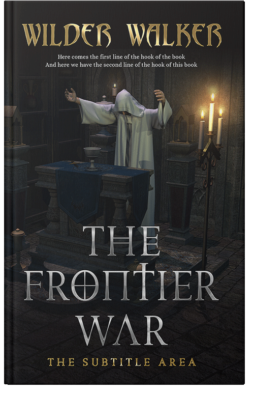 Front view of Premade Fantasy Book Cover - Woodsmoke