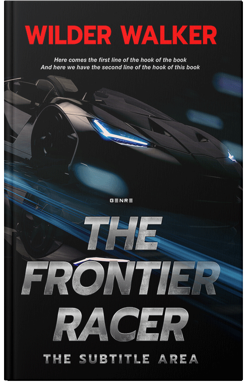 Front view of Premade Action & Adventure Book Cover - Quicksand