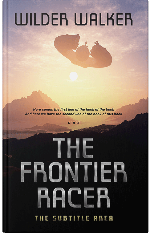 Front view of Premade Science Fiction Book Cover - Cod Gray