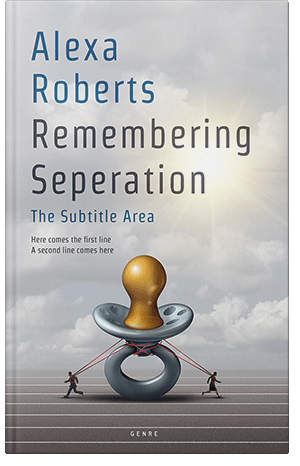 Premade Book Cover Quill Gray