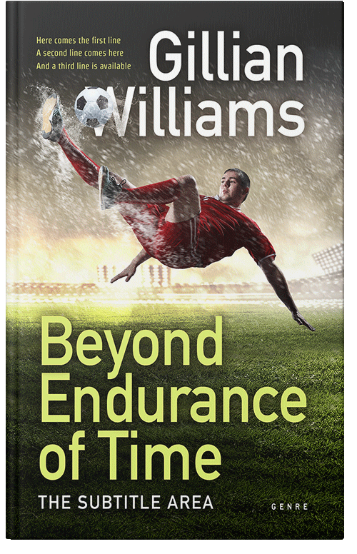 Front view of Premade Sports & Fitness Book Cover - Hampton