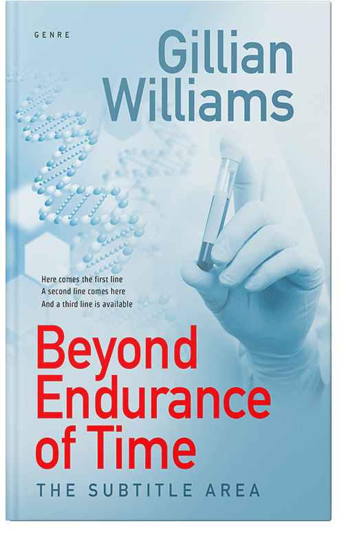 Front view of Premade Medical Book Cover - Spindle