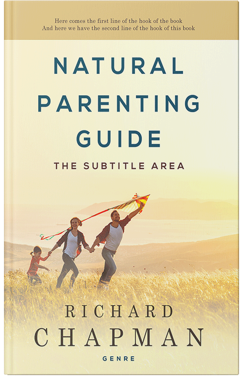 Front view of Premade Family & Parenting Book Cover - Champagne