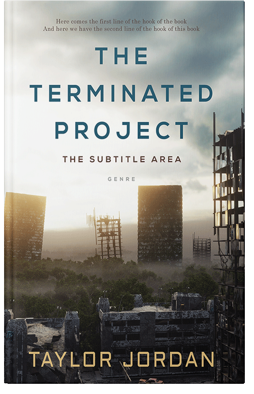 Front view of Premade Apocalyptica Book Cover - Swirl