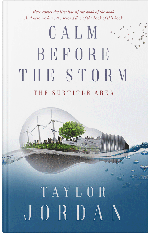 Front view of Premade Science & Nature Book Cover - Wedgewood