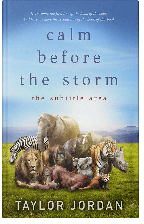 Front view of Premade Children's Book Cover - Ziggurat