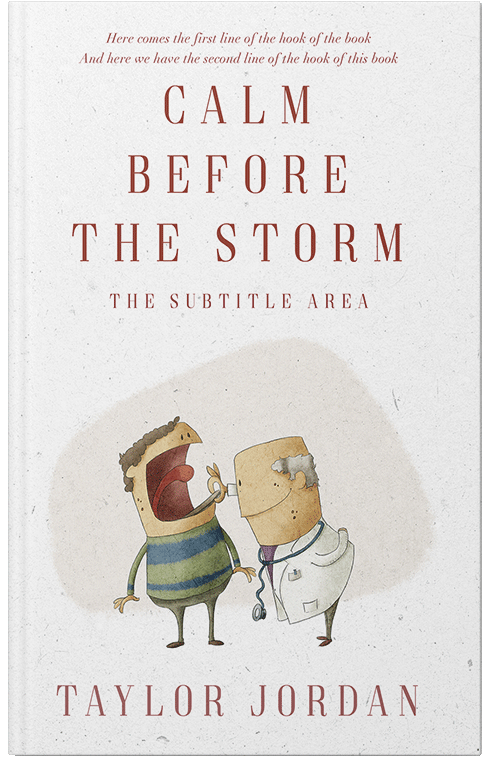 Front view of Premade Children's Book Cover - Pampas