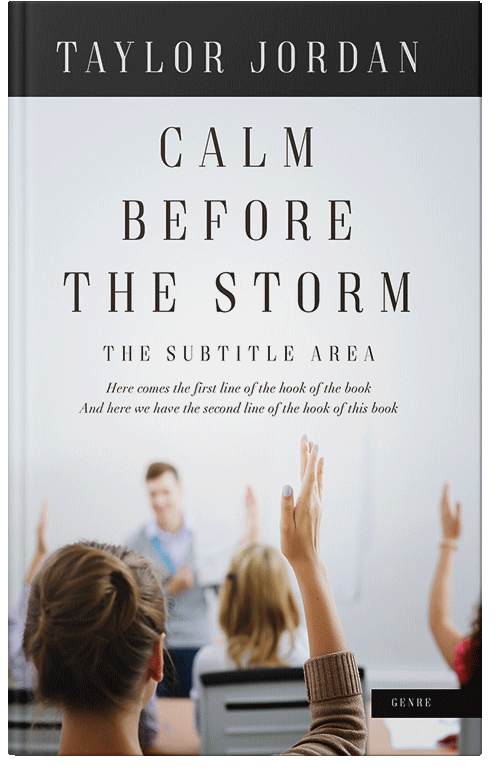 Front view of Premade Business Book Cover - Zeus