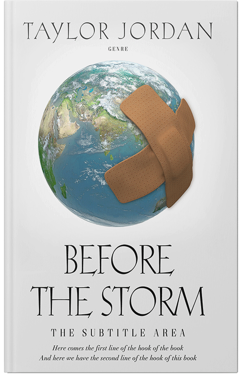 Front view of Premade Environment & Ecology Book Cover - Desert Storm