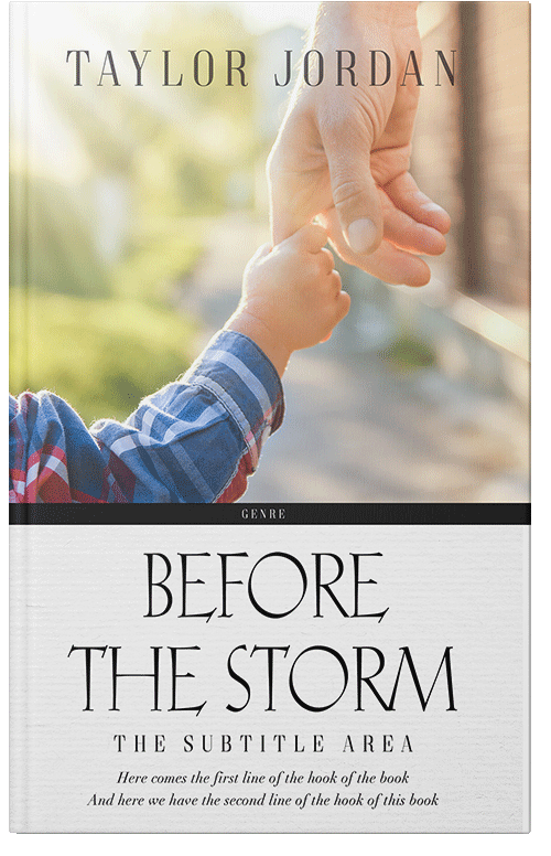 Front view of Premade Family & Parenting Book Cover - Satin Linen