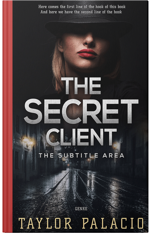 Front view of Premade Mystery & Thriller & Suspense Book Cover - Woodsmoke