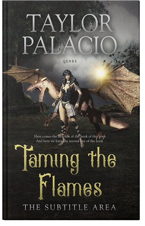 Front view of Premade Fantasy Book Cover - Bison Hide