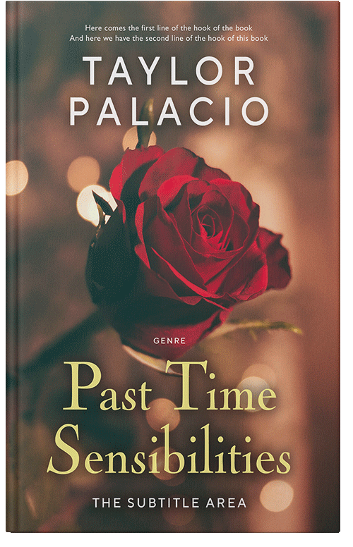 Front view of Premade Romance Book Cover - Taupe