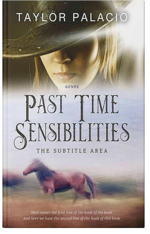 Front view of Premade Romance Book Cover - Swirl