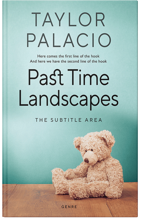 Front view of Premade Children's Book Cover - Paris White