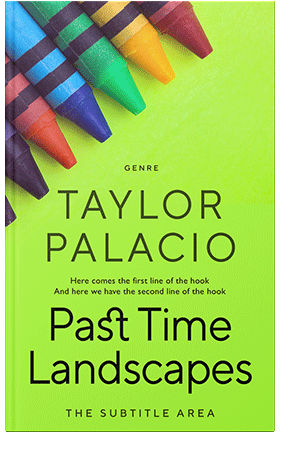 Pre Made Book Cover Green Yellow