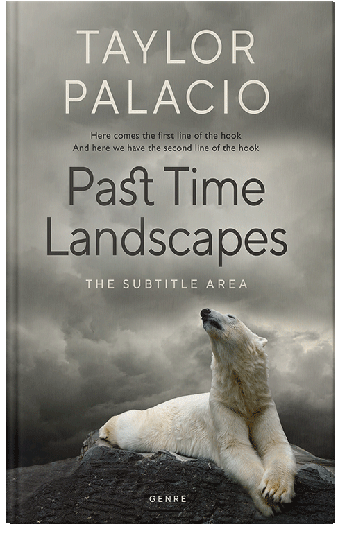 Front view of Premade Environment & Ecology Book Cover - Natural Gray