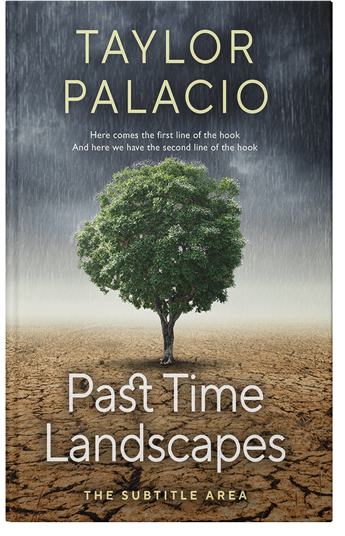 Front view of Premade Environment & Ecology Book Cover - Lunar Green