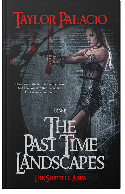 Front view of Premade Action & Adventure Book Cover - Shark