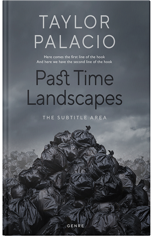 Front view of Premade Apocalyptica Book Cover - Shuttle Gray