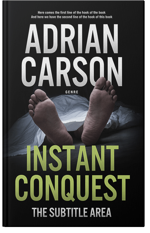 Front view of Premade Mystery & Thriller & Suspense Book Cover - Cod Gray