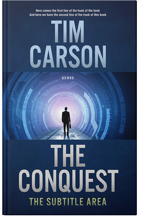 Front view of Premade Business Book Cover - Downriver