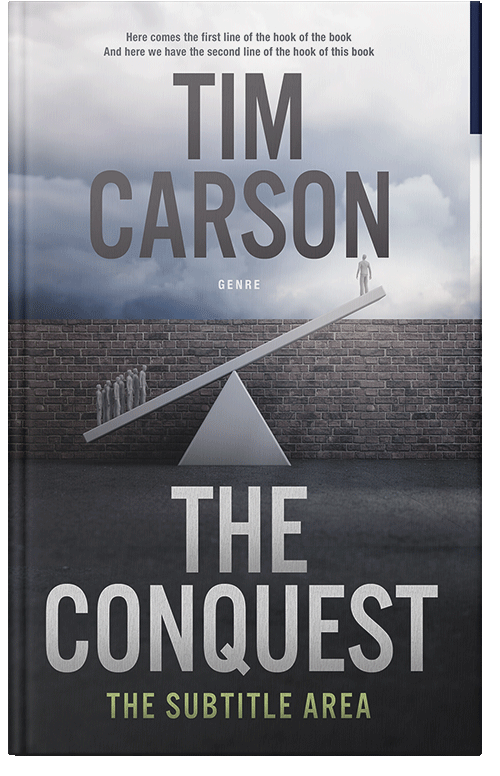 Front view of Premade Business Book Cover - Tuna