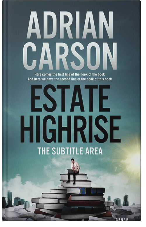 Front view of Premade Business Book Cover - Blue Bayoux