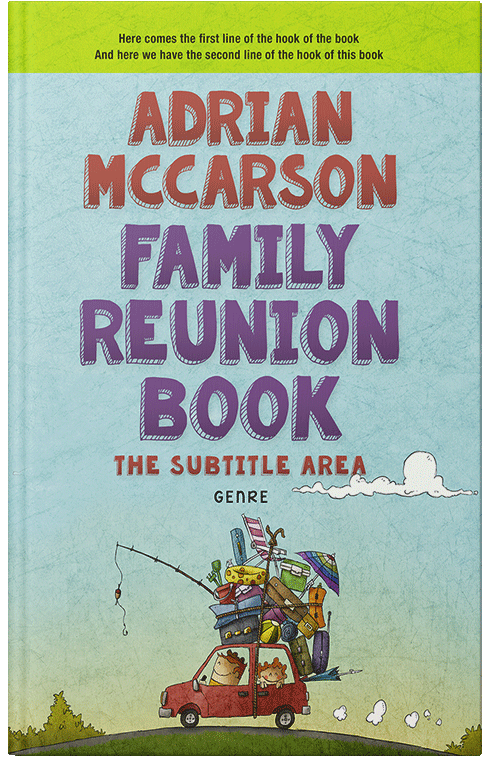 Front view of Premade Travel Book Cover - Jet Stream