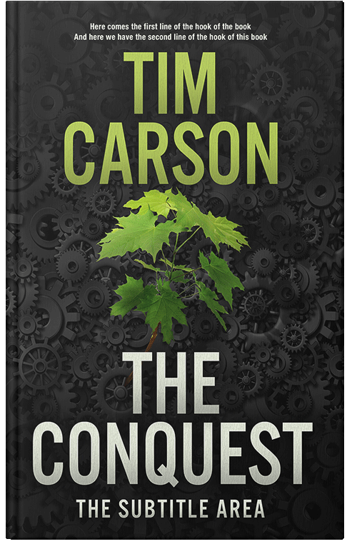 Front view of Premade Business Book Cover - Log Cabin