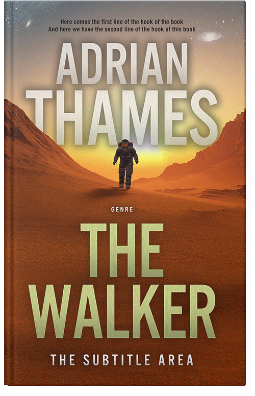 Front view of Premade Science Fiction Book Cover - Nutmeg